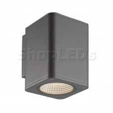 Светильник LGD-EVO-WALL-S100x100-12W Warm3000 (GR, 44 deg, 230V) (Arlight, IP54 Металл, 3 года)