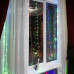 Гирлянда Светодиодный Дождь 2*3 м, свечение с динамикой, прозрачный провод, 230 В, диоды Мультиколор
