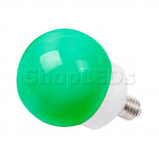 Лампа шар e27 12 LED ∅100мм зеленая, SL405-134