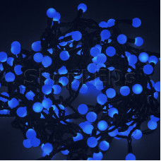 Гирлянда "LED - шарики", Ø17,5мм, 20 м, цвет свечения синий, 24В, Neon-Night, SL303-523